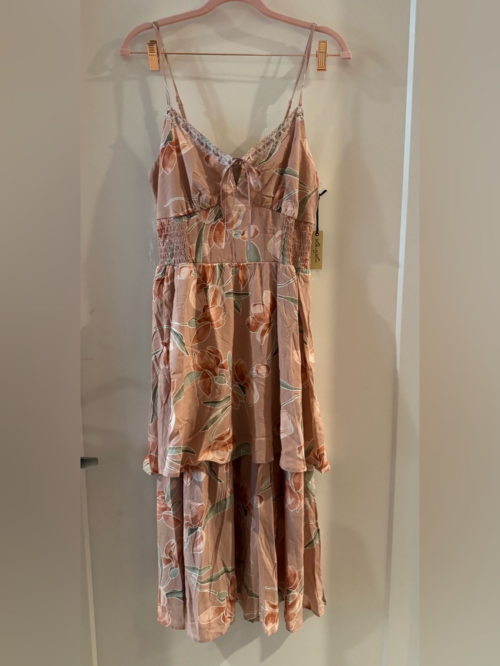 Floral  Dress - Pink